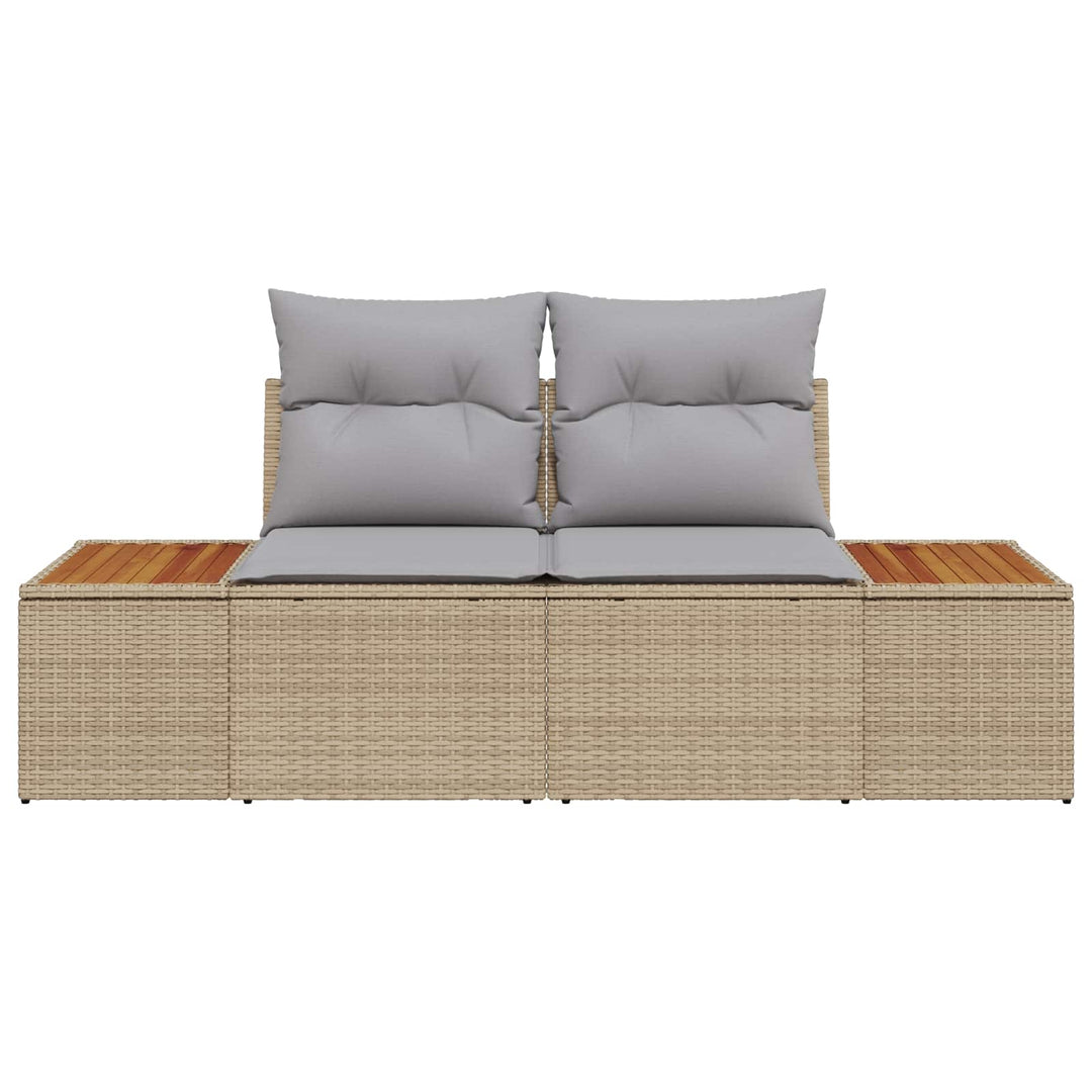 Havemøbelsofa Beige 184 x 62 x 85cm polyrattan