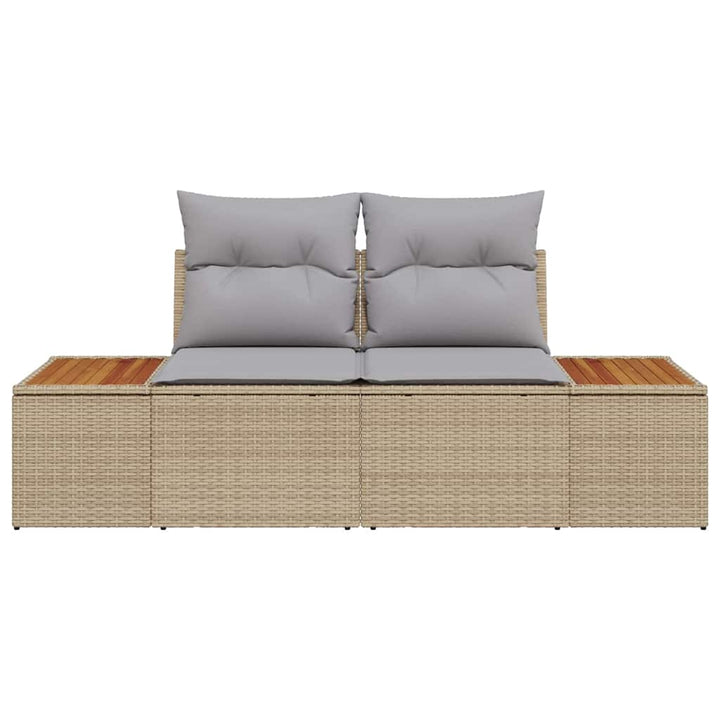 Havemøbelsofa Beige 184 x 62 x 85cm polyrattan