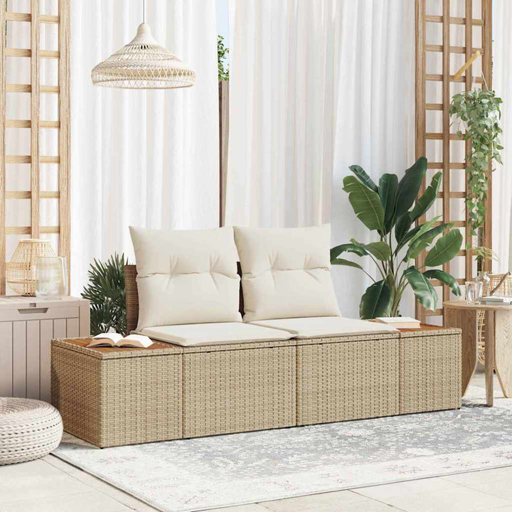Havemøbelsofa Beige 184 x 62 x 85cm polyrattan