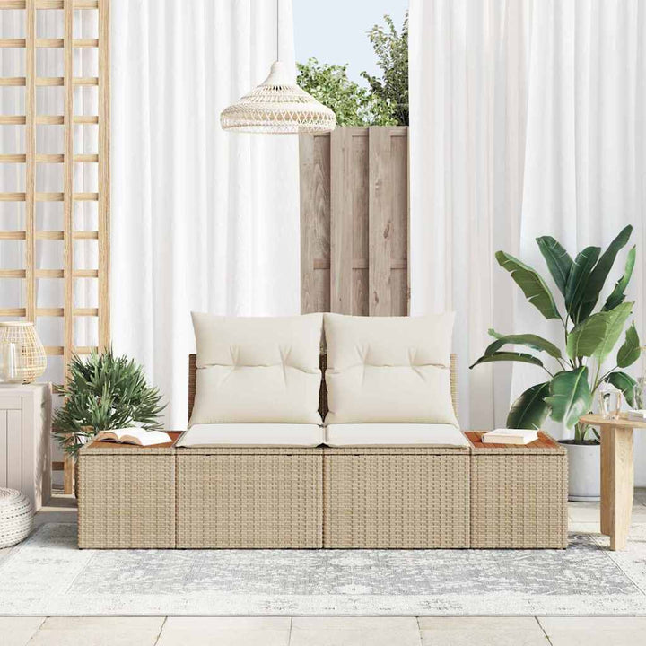 Havemøbelsofa Beige 184 x 62 x 85cm polyrattan
