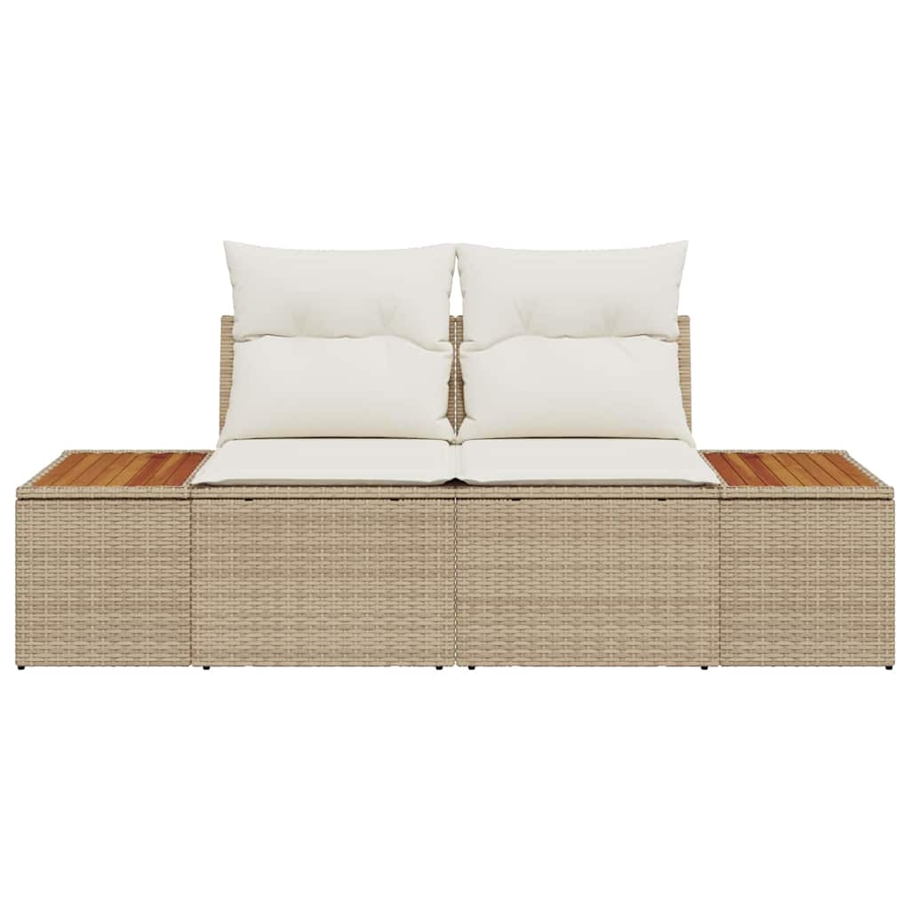 Havemøbelsofa Beige 184 x 62 x 85cm polyrattan