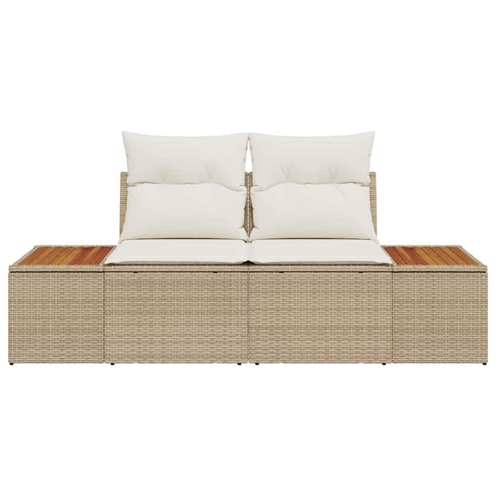 Havemøbelsofa Beige 184 x 62 x 85cm polyrattan