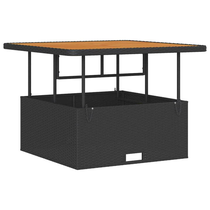 Have Spisebordssæt 3 stk. Sort polyrattan