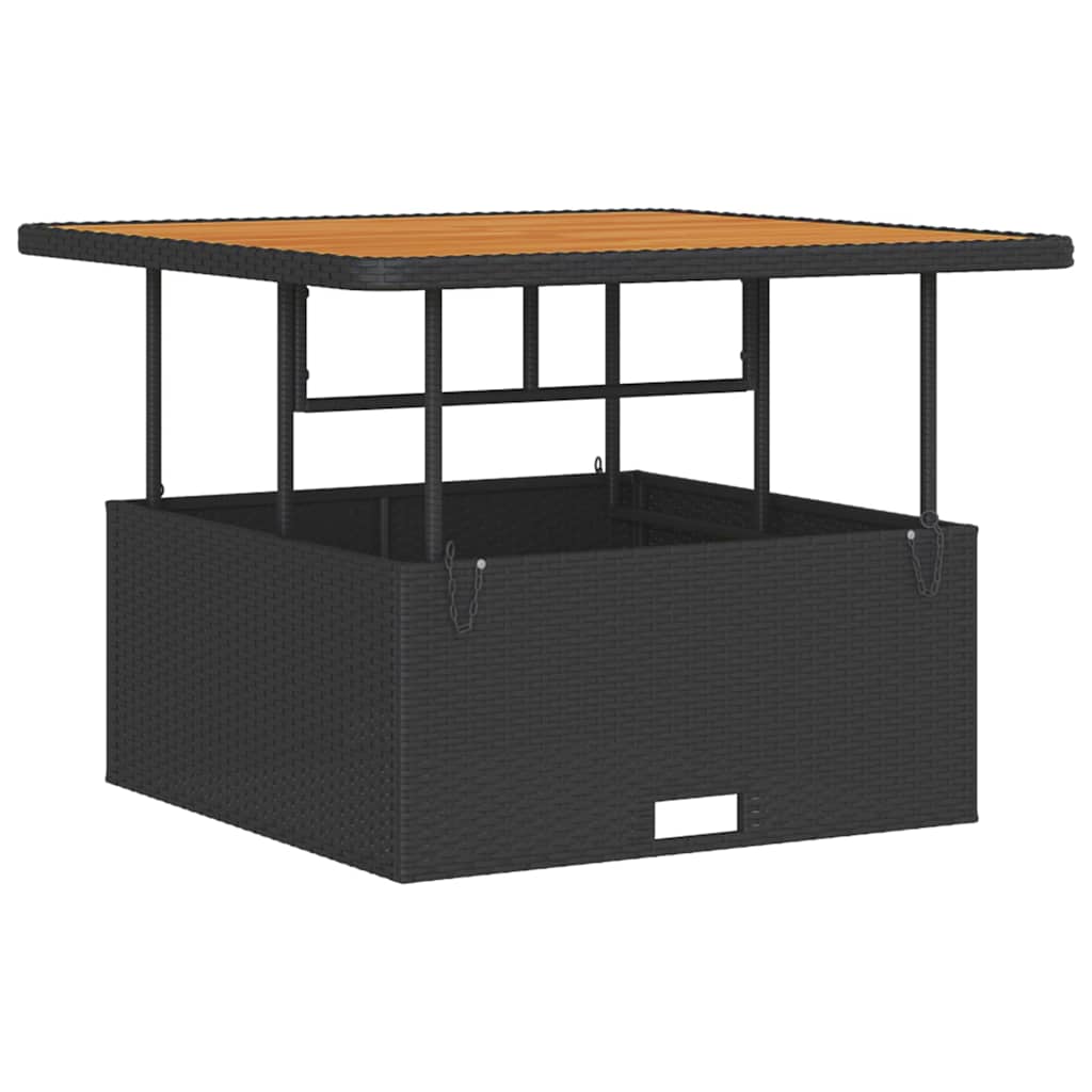 Have Spisebordssæt Sort polyrattan