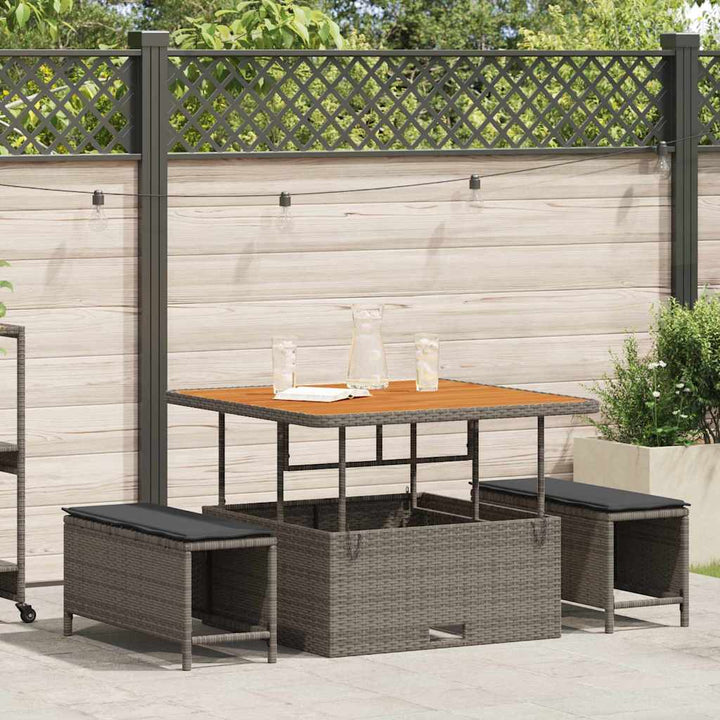 Have Spisebordssæt Grå polyrattan