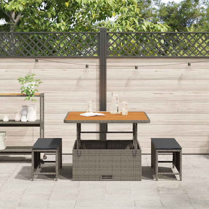 Have Spisebordssæt Grå polyrattan