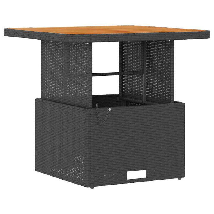 Have Spisebordssæt Sort polyrattan