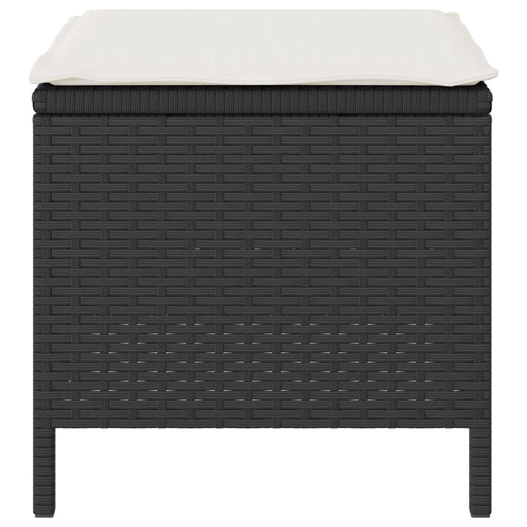 Have Spisebordssæt Sort polyrattan