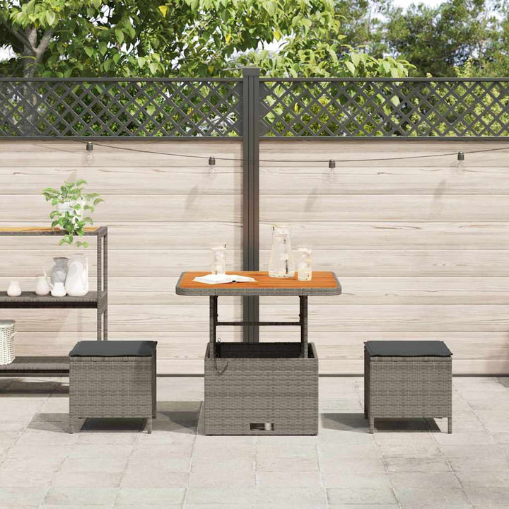 Have Spisebordssæt Grå polyrattan