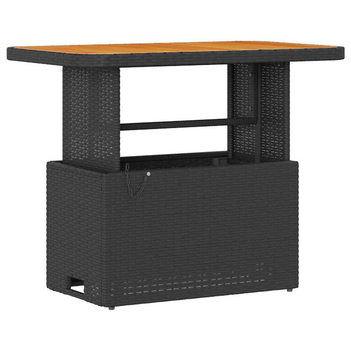 Have Spisebordssæt Sort polyrattan