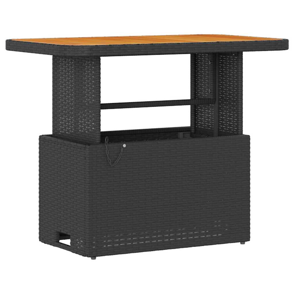 Have Spisebordssæt Sort polyrattan
