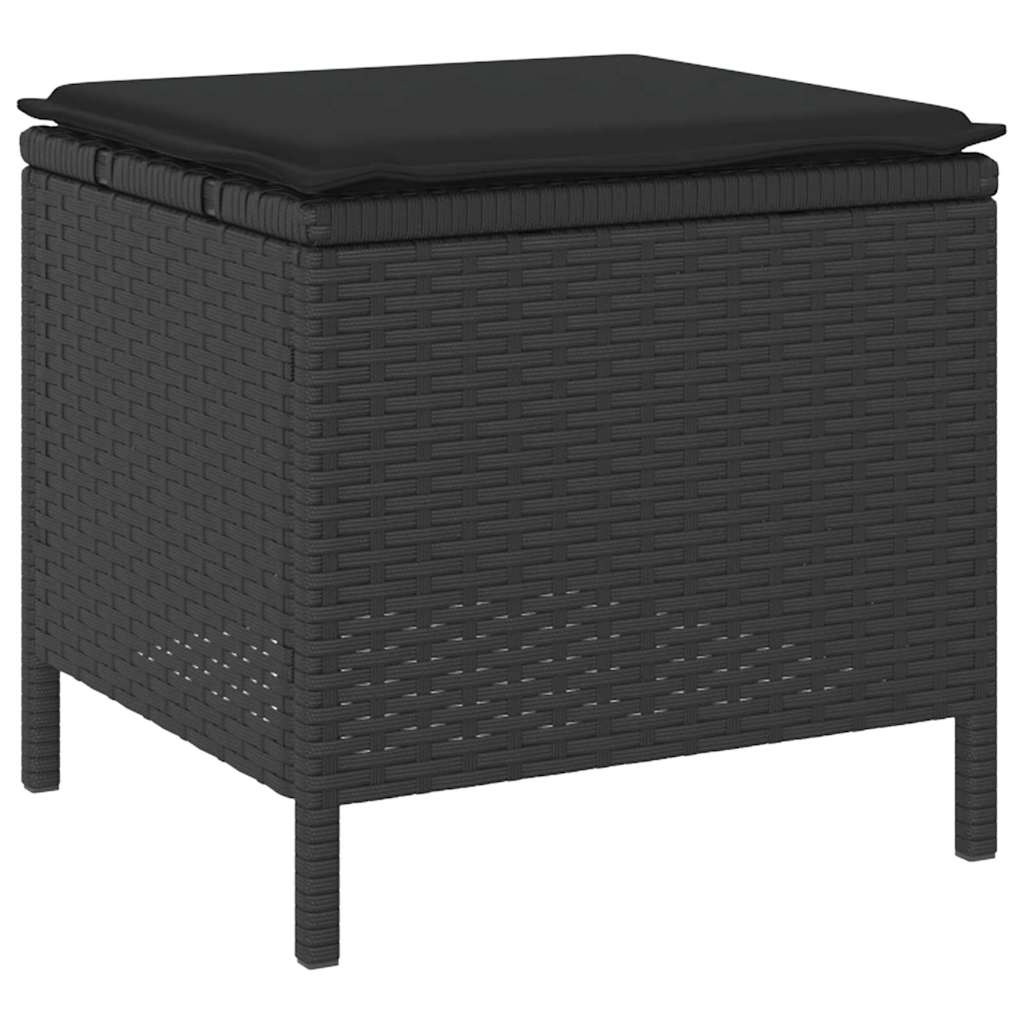 Have Spisebordssæt Sort polyrattan