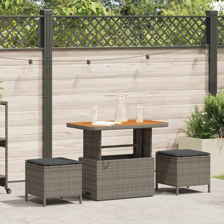 Have Spisebordssæt Grå polyrattan