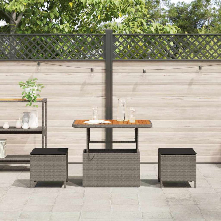 Have Spisebordssæt Grå polyrattan