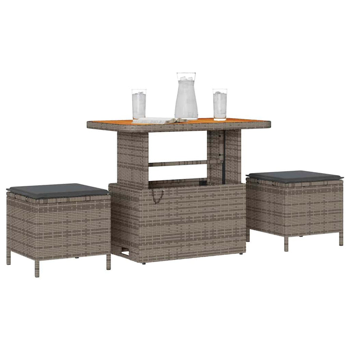 Have Spisebordssæt Grå polyrattan
