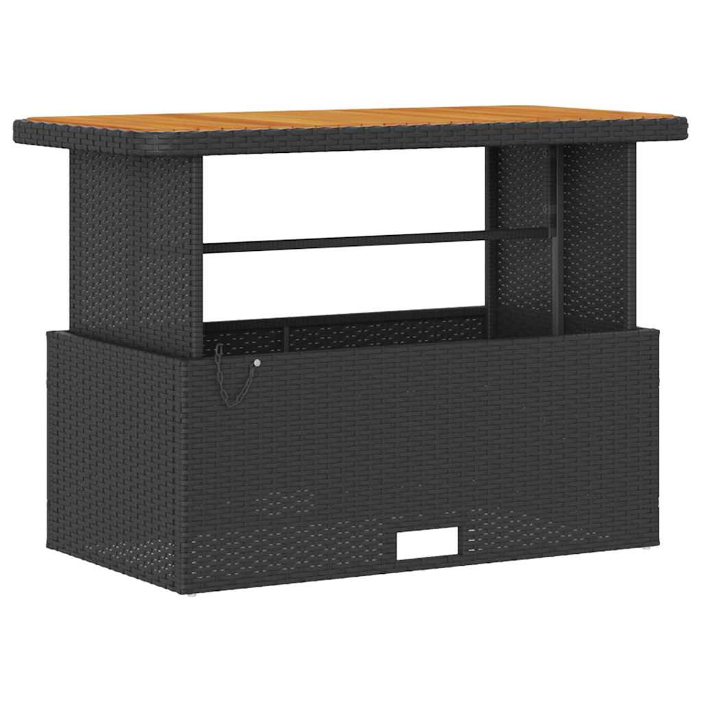 Have Spisebordssæt Sort polyrattan