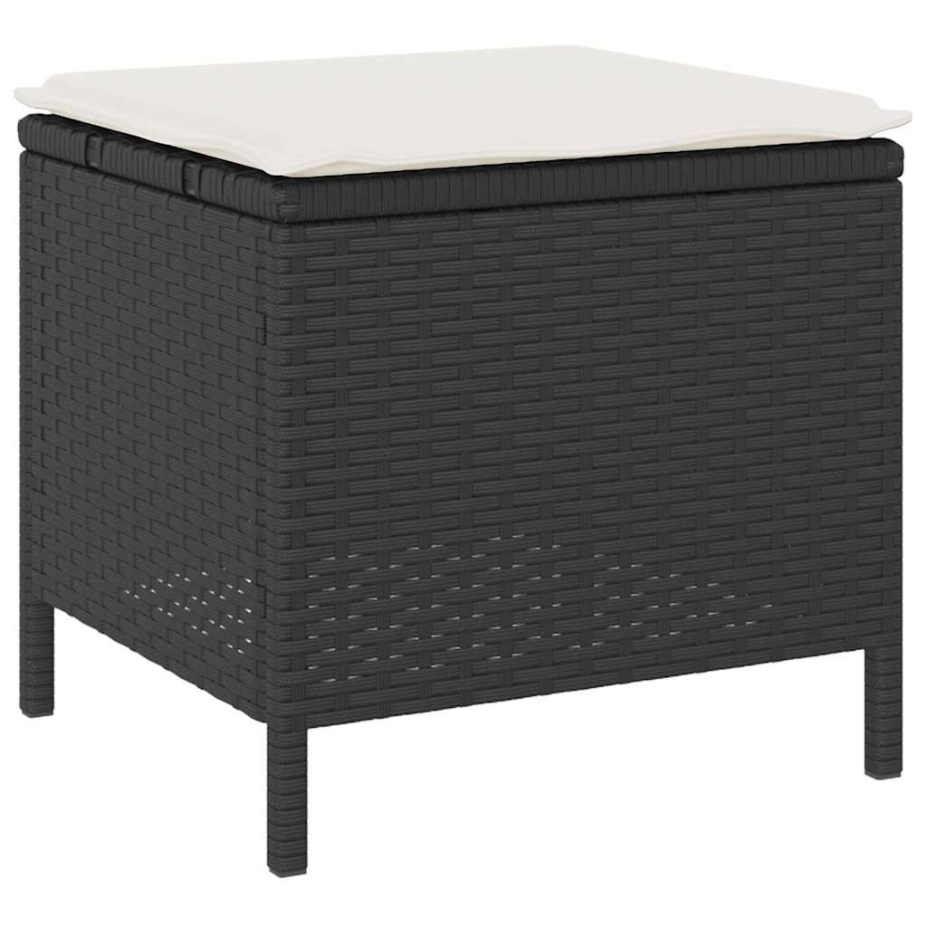 Have Spisebordssæt Sort polyrattan