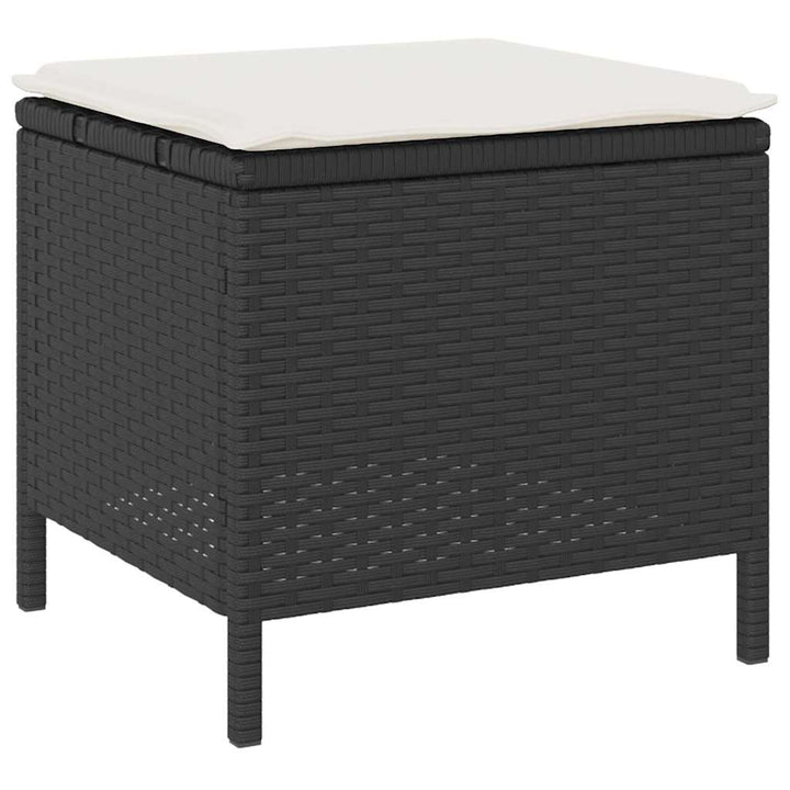 Have Spisebordssæt Sort polyrattan
