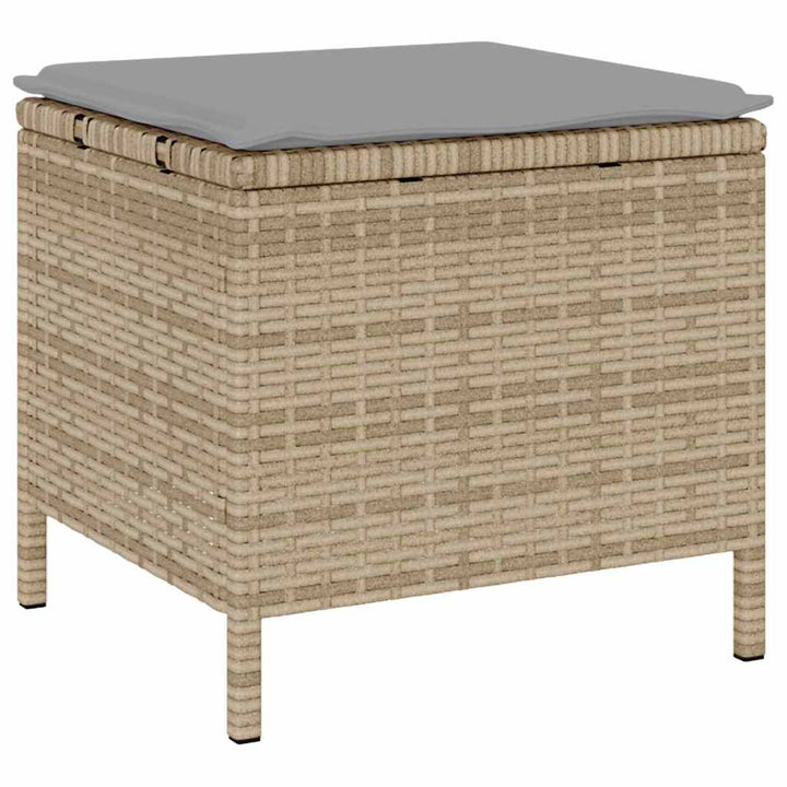 Have Spisebordssæt 4 stk. Beige polyrattan