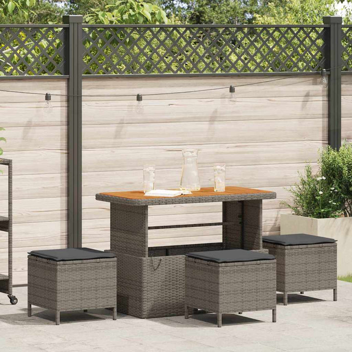 Have Spisebordssæt Grå polyrattan