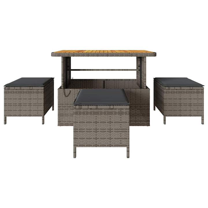 Have Spisebordssæt Grå polyrattan