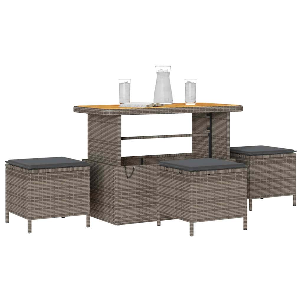 Have Spisebordssæt Grå polyrattan