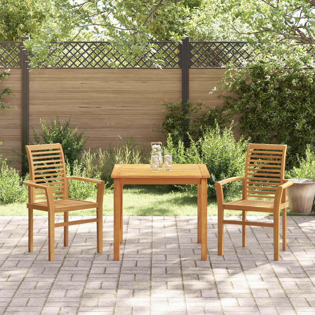Spisestuestol 2 pcs Brun 62 x 55 x 94 cm Massiv Teaktræ