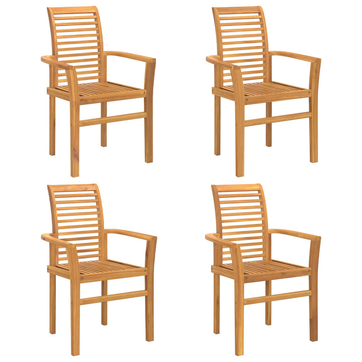 Spisestuestol 4 pcs Brun 62 x 55 x 94 cm Massiv Teaktræ