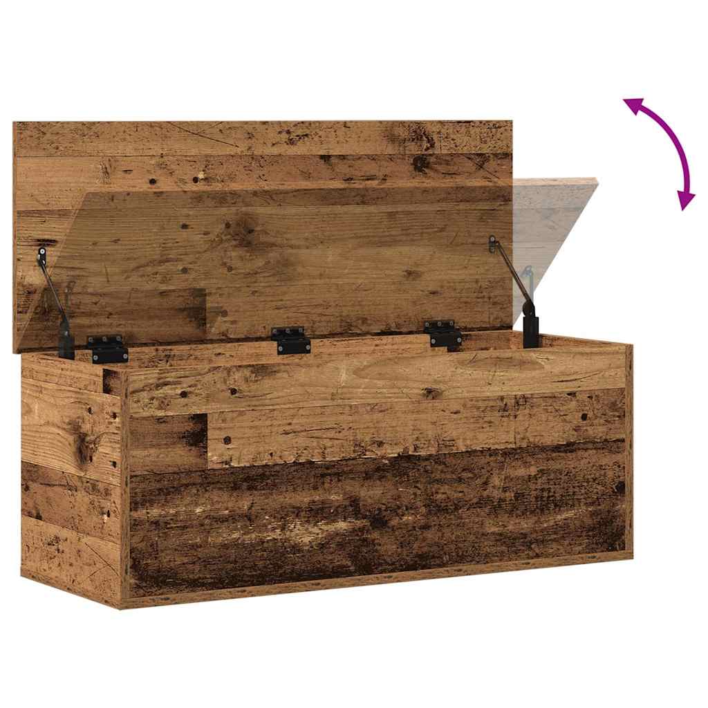 Opbevaringskasse Gammelt træ 90 x 35 x 35 cm Konstrueret træ