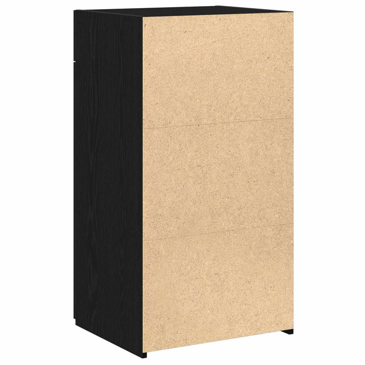 Sideboard med skuffe Sort eg 50 x 42,5 x 93 cm