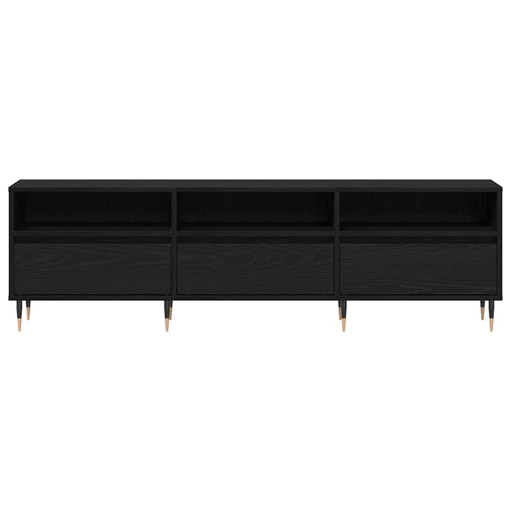 TV-skab Sort eg 150 x 30 x 45 cm Konstrueret træ