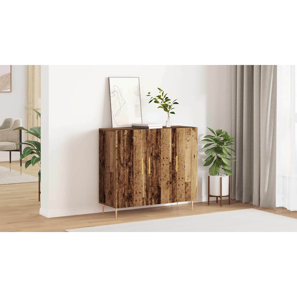 Sideboard Gammelt træ 90 x 34 x 80 cm Konstrueret træ