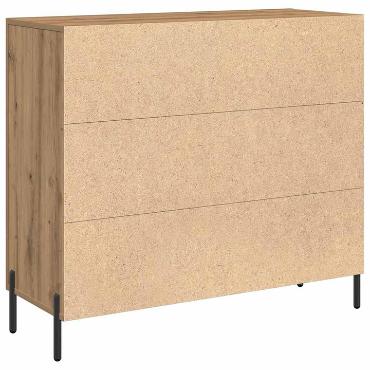 Sideboard Artisan Egetræ 90 x 34 x 80 cm Konstrueret træ