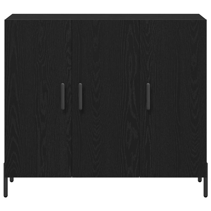 Sideboard Sort eg 90 x 34 x 80 cm Konstrueret træ