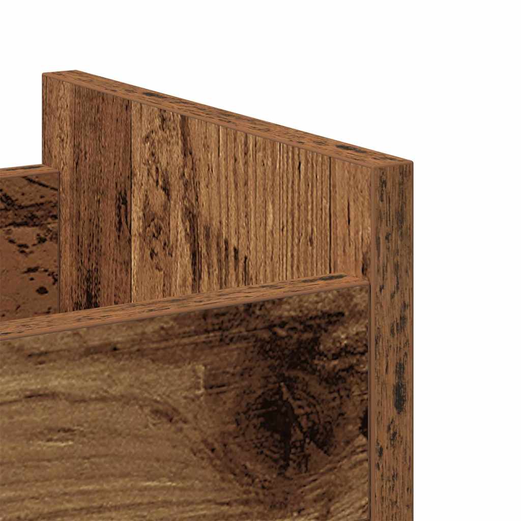Kabinet med hjul Gammelt træ 60 x 22 x 79 cm