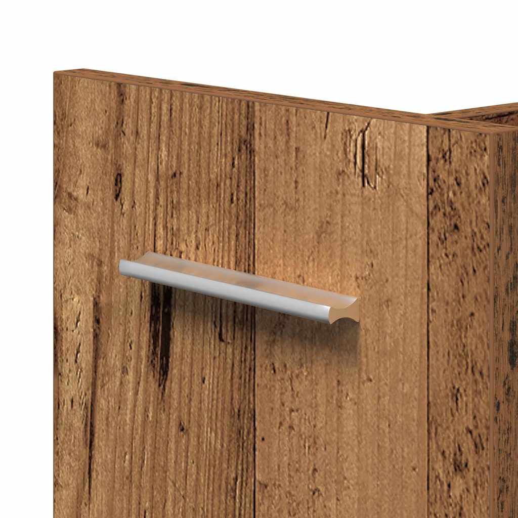 Kabinet med hjul Gammelt træ 60 x 22 x 79 cm