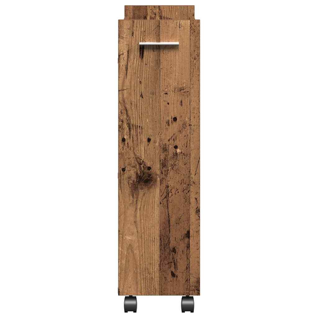 Kabinet med hjul Gammelt træ 60 x 22 x 79 cm