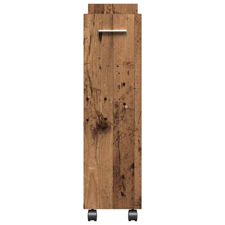Kabinet med hjul Gammelt træ 60 x 22 x 79 cm