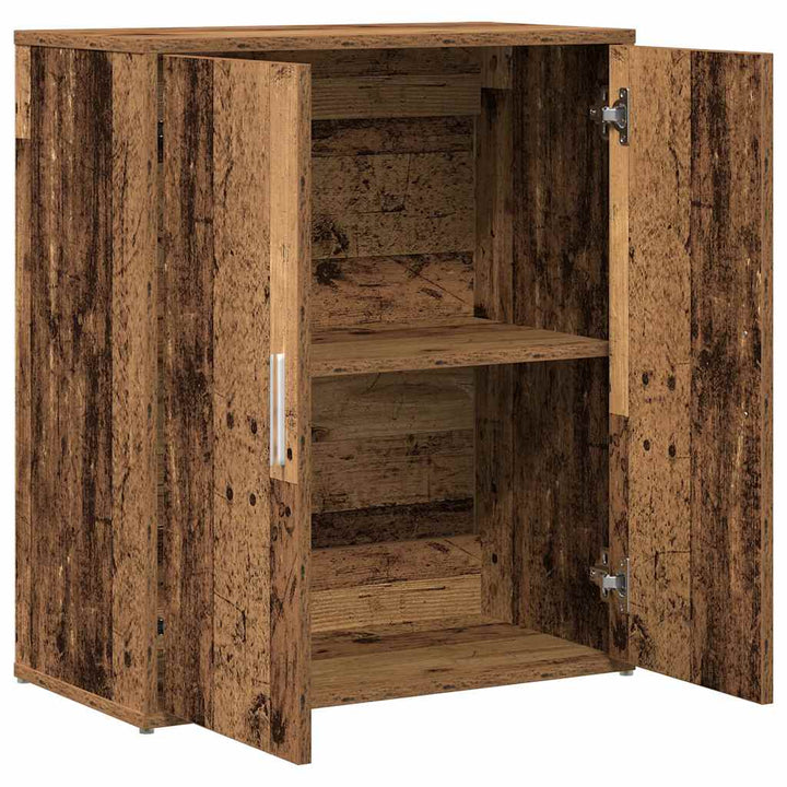 skænk 60x31x70 cm konstrueret træ antikt træ