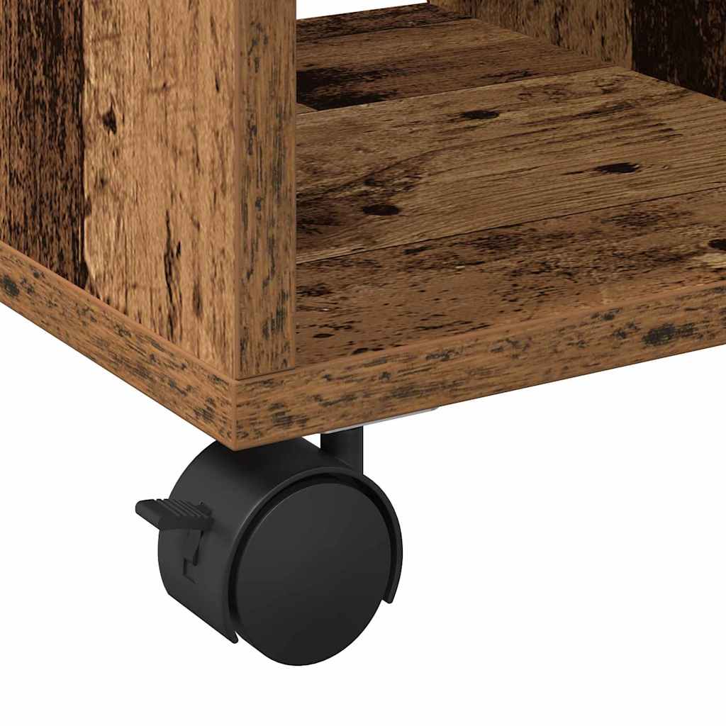 Sidebord med hylde Gammelt træ 50 x 30 x 55 cm Konstrueret træ