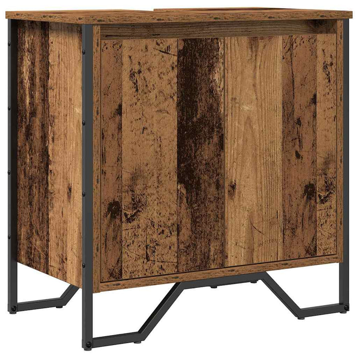 Badeværelsesskabsunder Gammelt træ 60 x 35 x 60 cm