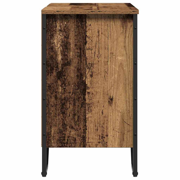 Badeværelsesskabsunder Gammelt træ 60 x 35 x 60 cm