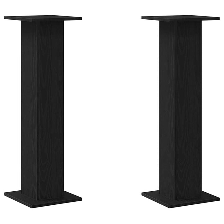 Planteholder 2 pcs Sort eg 30 x 30 x 95 cm Konstrueret træ
