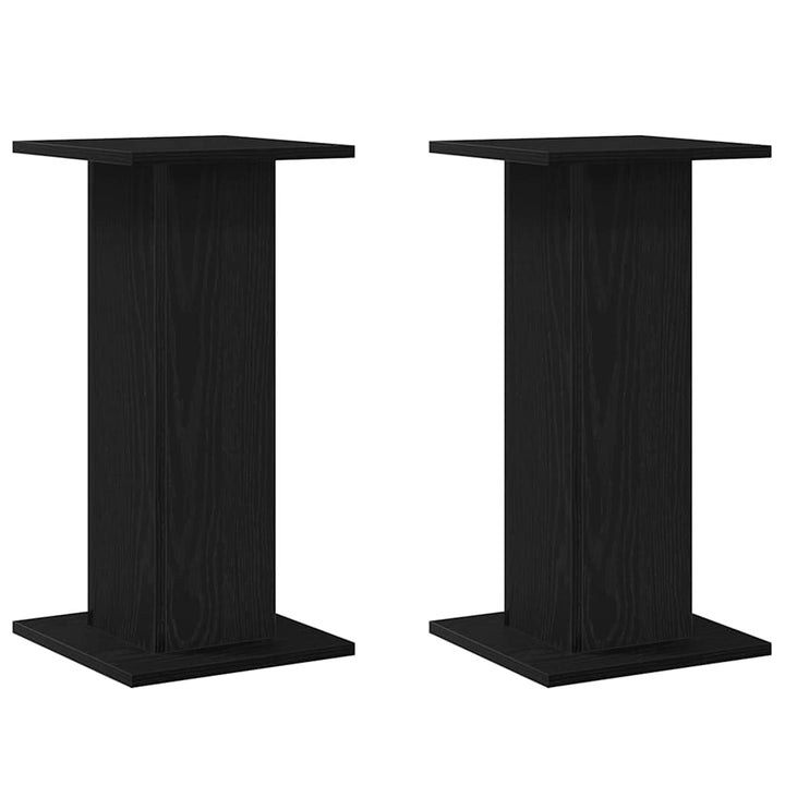 Planteholder 2 pcs Sort eg 30 x 30 x 60 cm Konstrueret træ