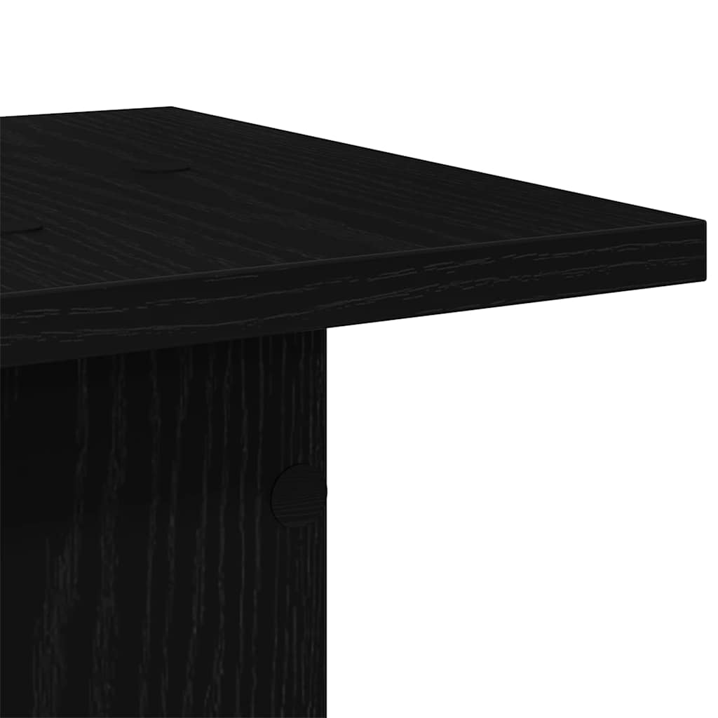 Planteholder 2 pcs Sort eg 30 x 30 x 40 cm Konstrueret træ