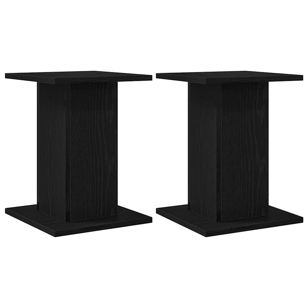 Planteholder 2 pcs Sort eg 30 x 30 x 40 cm Konstrueret træ