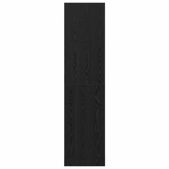Garderobeskab Sort eg 100 x 50 x 200 cm Konstrueret træ