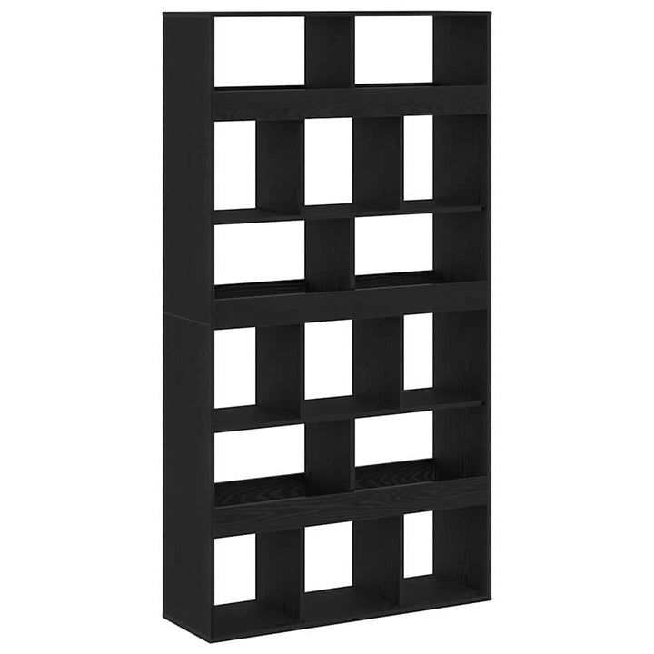 Bogskab 15 niveauer 100 x 33 x 93.75 cm Konstrueret træ Sort eg