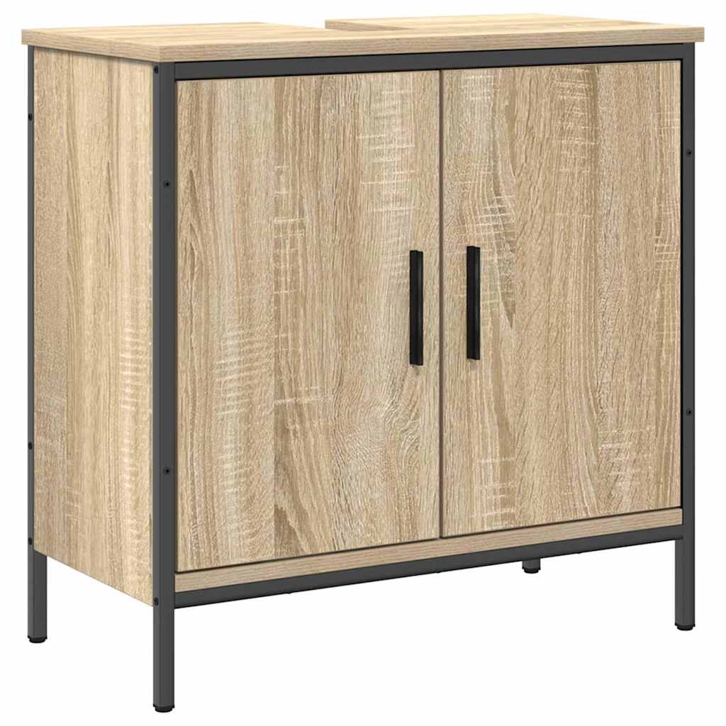 Badeværelsesmøbel sæt 2 stk. Brun 60 x 30 x 60 cm