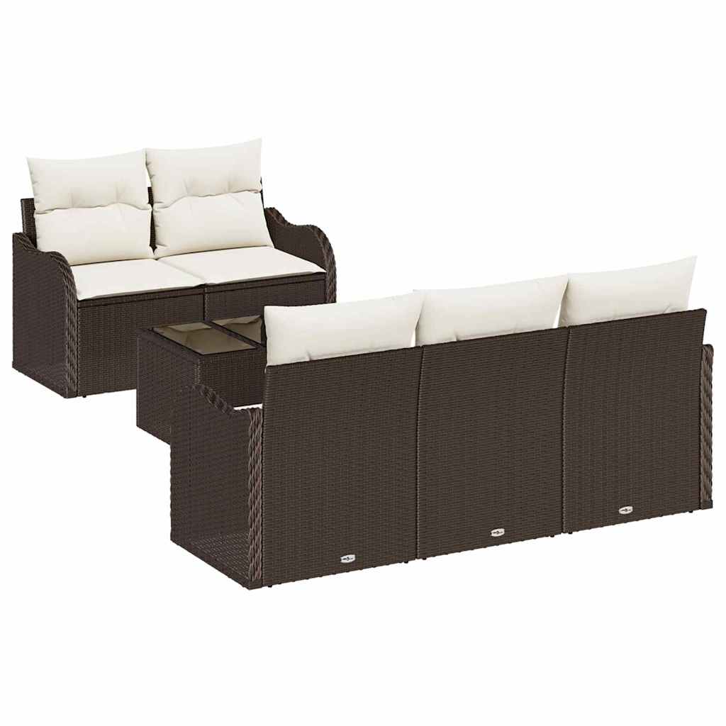 Havesofa Sæt Brun polyrattan